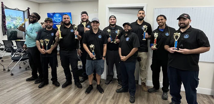 team with awards